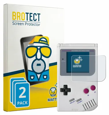 Produktbild von 2x BROTECT Schutzfolie für Nintendo Gameboy (1989) Displayschutz Displayschutzfolie Folie Matt Entspiegelungsfolie