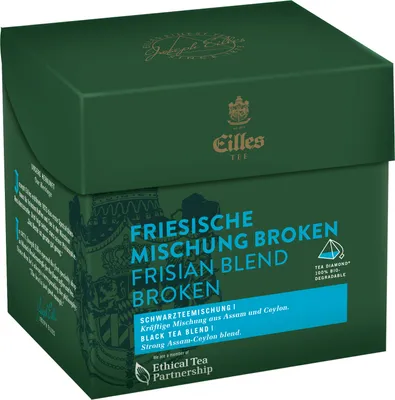 Produktbild von EILLES TEE Tea Diamond FRIESISCHE MISCHUNG Broken im Pyramidenbeutel, 10x20er Box