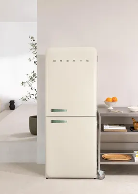 Produktbild von FRIDGE RETRO COMBI 401L - Retro-Stil Kombikühlschrank