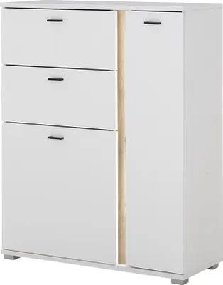 Produktbild von Highboard weiß mit Eiche LOVENO-61
