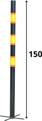 Produktbild von Anwicar - Absperrpfosten - Parkplatzsperre - Poller Für Parkplatz - Parkplatz Absperrung - Parksperre - Parking Barrier - 150 cm