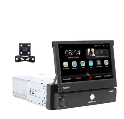 Produktbild von PODOFO 1DIN Universal-Android-Autoradio mit Kamera, Android 12, WLAN, GPS, USB. Android-Radio mit GPS-Navigation, Freisprecheinrichtung per Bluetooth, USB. Leistung: 2 GB RAM + 32 GB ROM