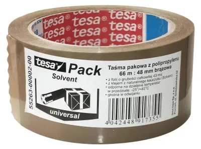 Produktbild von Braunes Packband, Marke Solvent, 66 Meter x 48 mm
