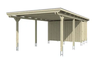 Produktbild von Alpholz Carport Emsland 404 x 846 cm mit Abstellraum