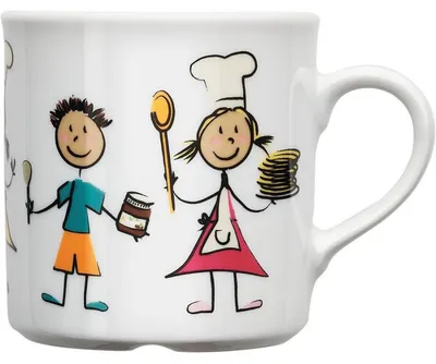 Produktbild von Kindertasse Becher 0,25 Liter Kindergeschirr 6 Stück
