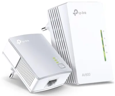 Zdjęcie produktu dla TP-Link AV600, 600 Mbit/s, IEEE 1901, IEEE 802.11b, IEEE 802.11g, IEEE 802.11n, IEEE 802.3, IEEE 802.3ab, IEEE 802.3u, Typu E, Fast Ethernet, 10,100 Mbit/s, Wi-Fi 4 (802.11n)