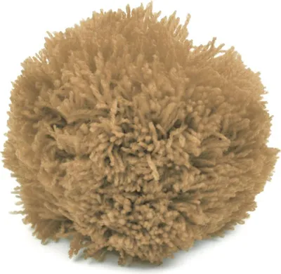 2 Bommeln / Wollbommeln / Pompon, 7cm cappuccino braun hellbraun