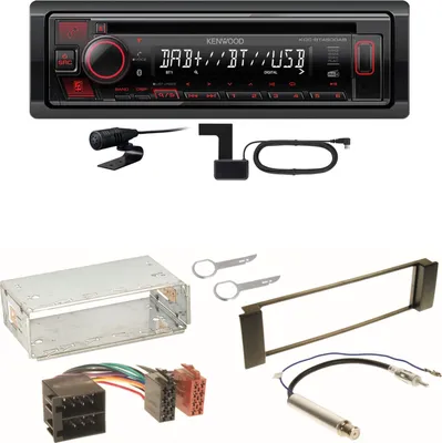 Produktbild von Kenwood KDC-BT450DAB Bluetooth Digitalradio CD Einbauset für Seat Leon Toledo 1M