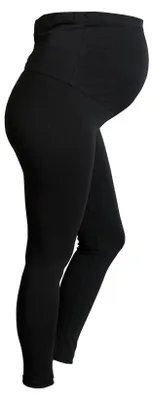 Produktbild von Umstandsleggings Damen über dem Bauch – Umstandsmode Schwangerschaft, blickdicht dehnbar, Schwarz, Gr. XL