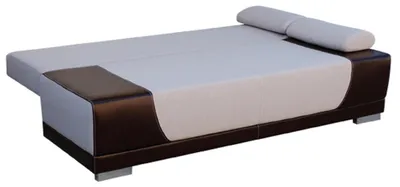 Produktbild von Schlafsofa Klappcouch 3-Sitzer Schlaffunktion + Bettkasten Couch Designer Sofa