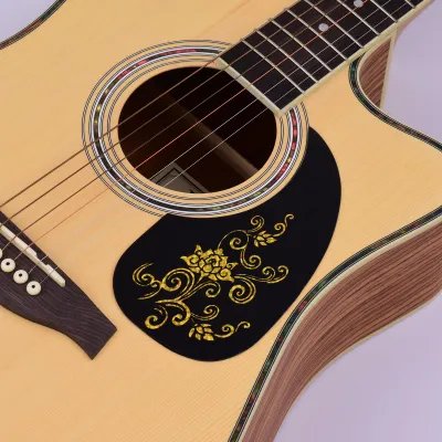 Image de aqxreight Auto-adhésif guitare -PICKGUARD -SCRATCH GUARCH PICKGUARD f��r 40/41 pouces guitare acoustique 2pcs guitare sont conçus
