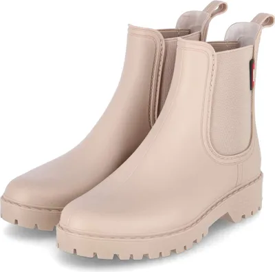 Produktbild von Kaerlek Damen Chelsea Boots Gummistiefel Beige Wechselfußbett Größe: 38