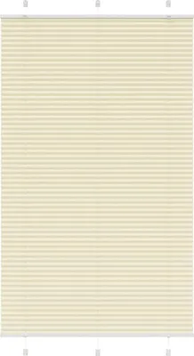 Image de Store plissé crème 115x200cm largeur du tissu 114,4cm polyester