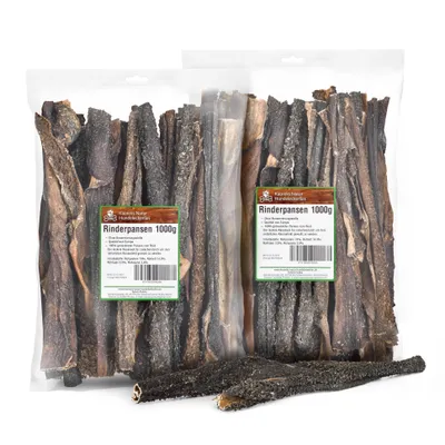 Produktbild von 2 kg Rinderpansen ca. 30cm, Qualität aus Europa wie Rinderkopfhaut, Schweineohren