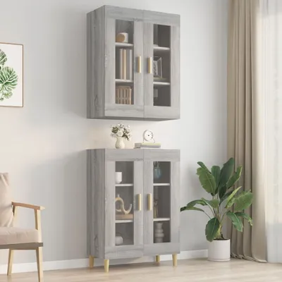 Obrázek produktu pro vidaXL Nástěnná skříňka Grey Sonoma 69,5x34x90 cm
