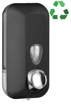 Image de Distributeur de savon ECOLORED 550 ml, ABS, noir mat