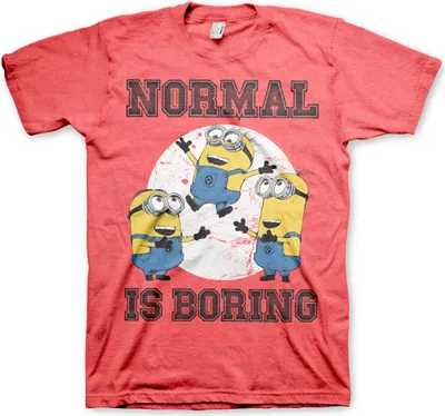 Produktbild von Minions - Normal Life Is Boring T-Shirt - XX-Large - Red-Heather