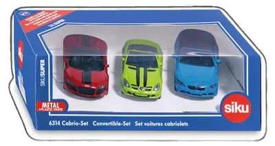 Zdjęcie produktu dla Siku 6314, Model kabrioletu, 3 lat(a), Metal, Plastik, Czarny, Zielony, Czerwony