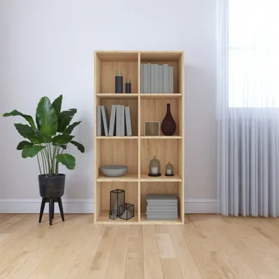 Produktbild von vidaXL Bücherregal/Sideboard Sonoma Eiche 66×30×130 cm Holzwerkstoff - Bücherschrank - Bücherschränke - Bücherregal - Bücherregale