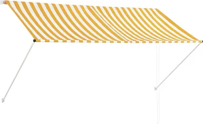 Obrázok produktu pre stiahnuteľná markíza vidaXL 250 × 150 cm žlto-biela