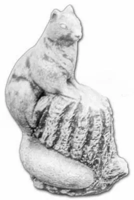 Produktbild von Garten Dekoration Eichhörnchen Terrasse Stein Figuren Figur Statue Skulptur 515