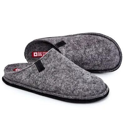 Produktbild von Klasické pánské pantofle Big Star KK176001 šedé 41