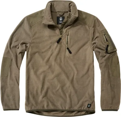 Obrázek produktu pro Pánská mikina Brandit Fleece Troyer Ripstop olive - 5XL