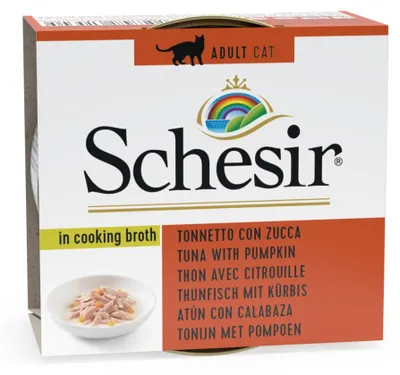 Produktbild von Thunfisch-Kürbis-Katzenfond (70g Dose) - SCHESIR
