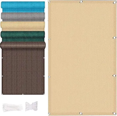 Obrázok produktu pre Slnečník na balkón – ochrana pred slnkom – 90 % ochrana proti UV žiareniu – 80 x 850 cm – pieskovožltý