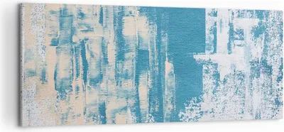 Produktbild von Bild auf Leinwand - Leinwandbild - Einteilig - Blau Farben Hintergrund - 120x50cm - Wand Bild - Wanddeko - Wandbilder - Leinwanddruck - Bilder - Wanddekoration - Leinwand bilder - AB120x50-5062