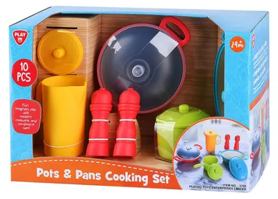 Immagine prodotto di Set da cucina giocattolo pentole e padelle 10 pezzi per bambini