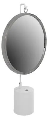 Obrázok produktu pre Zrkadlo Eleganca s rámom v bielej a striebornej farbe