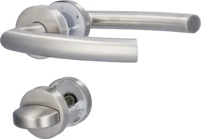 Produktbild von Rosettengarnitur Kingston II edelstahl/satiniert WC für Bad + WC Türen