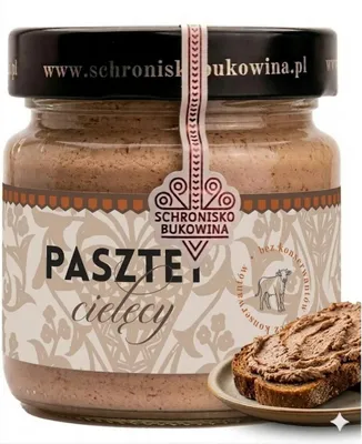 Zdjęcie produktu dla Pasztet z cielęciny 160 g – Schronisko Bukowina