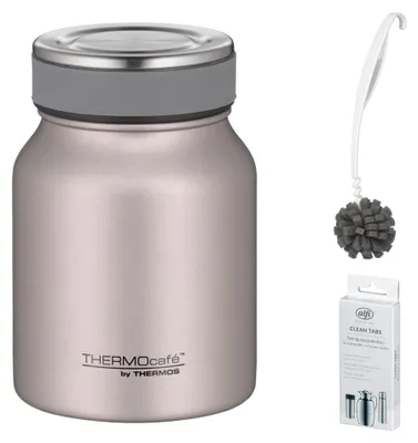Zdjęcie produktu dla THERMOS TC FOOD JAR 0,50 l Thermobecher – Vorteilsset mit Reinigungsbürste CLEAN FIX 30 cm