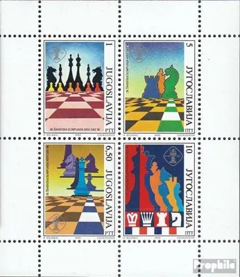 Produktbild von Briefmarken Jugoslawien 1990 Mi Block38 (kompl.Ausg.) postfrisch Schach-Olympiade
