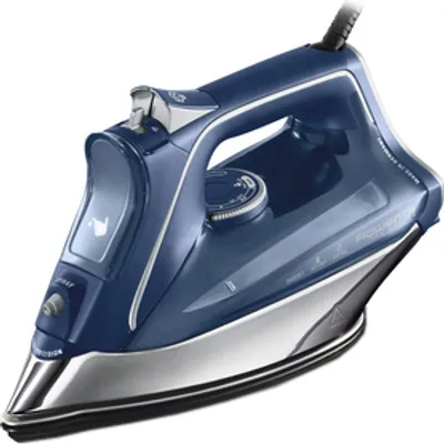 Produktbild von Rowenta DW8215, Trocken- & Dampfbügeleisen, Mikrodampf 400 HD Laser-Grundplatte, 2,5 m, 200 g/min, Blau, 45 g/min