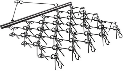 Produktbild von Wiesenegge Wiesenschleppe Feldegge - ATV-Rasenrechen 178x147x11cm - Ideal für landwirtschaftliche Zwecke - Robuster Rasenpflegehelfer