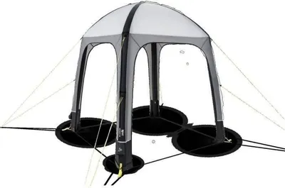 Obrázok produktu pre Nafukovací prístrešok Kampa AIR Shelter 200, 2 x 2 m, sivý a čierny, vrátane 4 bočných stien