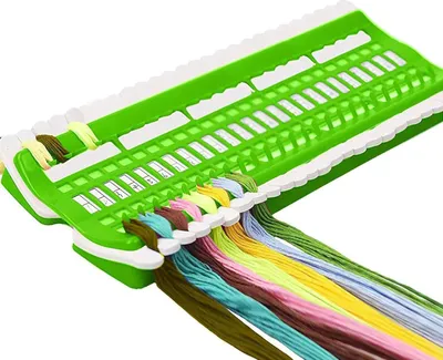 Zdjęcie produktu dla organizer nici do haftu na 50 pozycji - Organizer nici do haftu krzyżykowego - Praktyczne przechowywanie nici do haftu