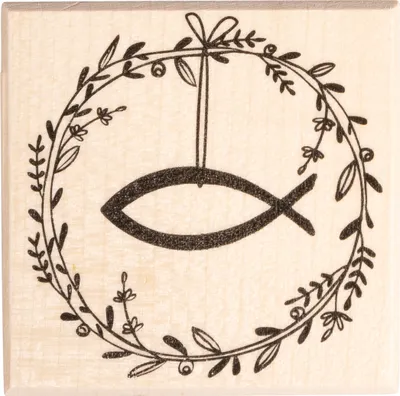 Produktbild von BUTTERER Stempel "Festtagskranz mit Fisch"