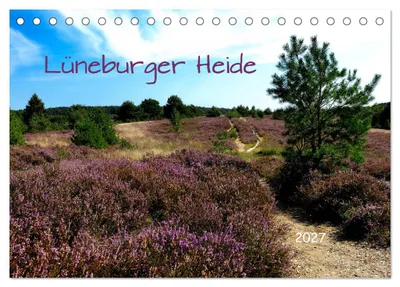 Produktbild von Lüneburger Heide (Tischkalender 2027 DIN A5 quer), CALVENDO Monatskalender