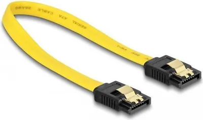 Produktbild von DeLOCK 0.2m SATA M/M, 0,2 m, Männlich/Männlich, Gelb