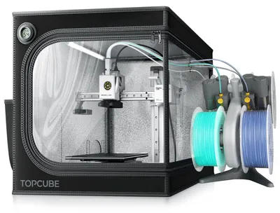 Produktbild von 3D Drucker Gehäuse für Bambu Lab a1 Mini, 3D Drucker Abdeckung mit LED Licht, Konstante Temperatur 3D Pinter Enclosure 460x460x550 mm – Schwarz