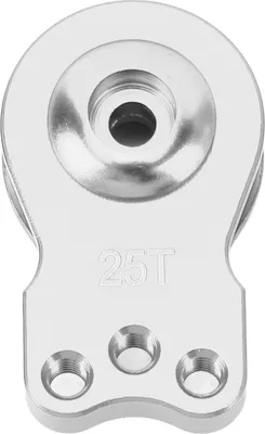 Obrázok produktu pre Servo Saver 25T Náhradné ľahké univerzálne rameno serva z hliníkovej zliatiny pre RC autá 1/10 Silver White
