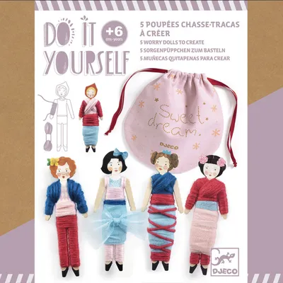 Produktbild von Djeco Do it yourself: Sorgenpüppchen Sweet night
