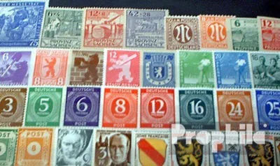 Produktbild von Briefmarken Alliierte Besetzung in Deutschland 50 verschiedene Marken postfrisch