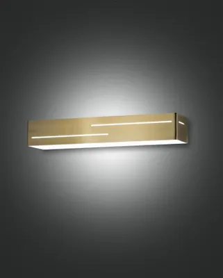 Produktbild von Fabas Luce LED Wandleuchte Banny 50x70mm 18W Warmweiß Messing