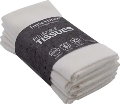 Produktbild von Waschbare Taschentücher - Natural 5Stück