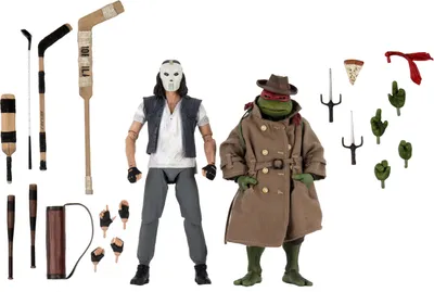 Produktbild von NECA Teenage Mutant Ninja Turtles – Casey Jones & Raphael in Disguise Figuren